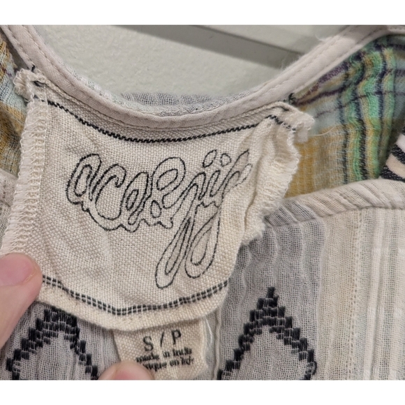 Ace & Jig Cotton Blend Patchwork Pocket Dress Size Small - Picture 3 of 6